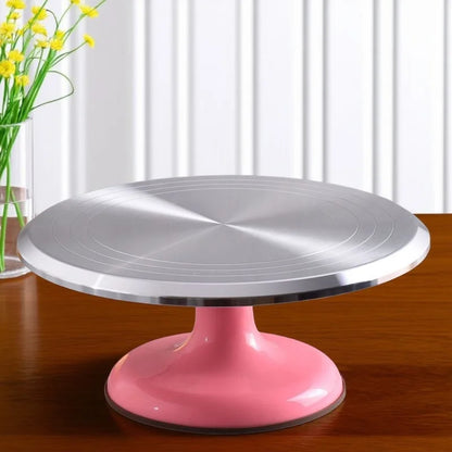 Turnivor – 10 Inch Aluminum Cake Decorating Turntable Set