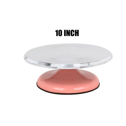 Turnivor – 10 Inch Aluminum Cake Decorating Turntable Set