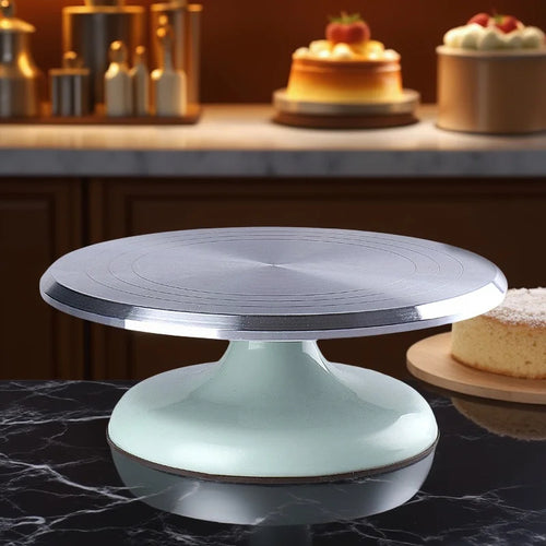 Turnivor – 10 Inch Aluminum Cake Decorating Turntable Set