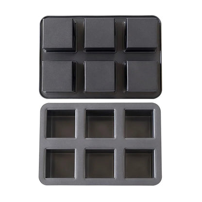 Cubiora – 6-Piece Square Cup Toast Mold Set