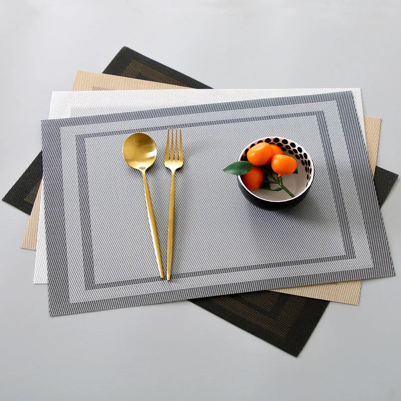 Placivio –-Piece Non-Slip Table Mat & Coaster Set