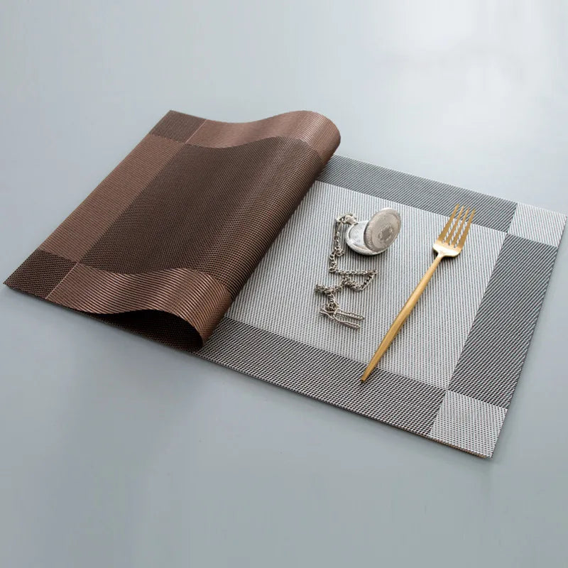 Placivio –-Piece Non-Slip Table Mat & Coaster Set