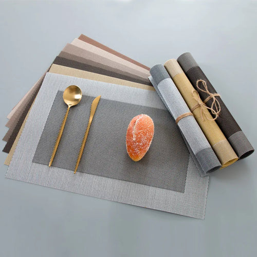 Placivio –-Piece Non-Slip Table Mat & Coaster Set