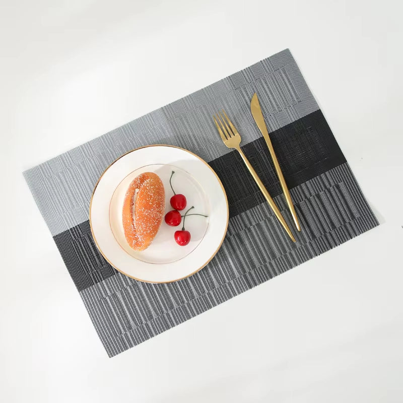 Placivio –-Piece Non-Slip Table Mat & Coaster Set