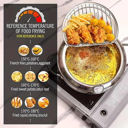HeatMaster – Induction Tempura Pan with Thermometer