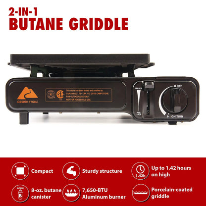 GrillPal – 2-in-1 Butane Griddle