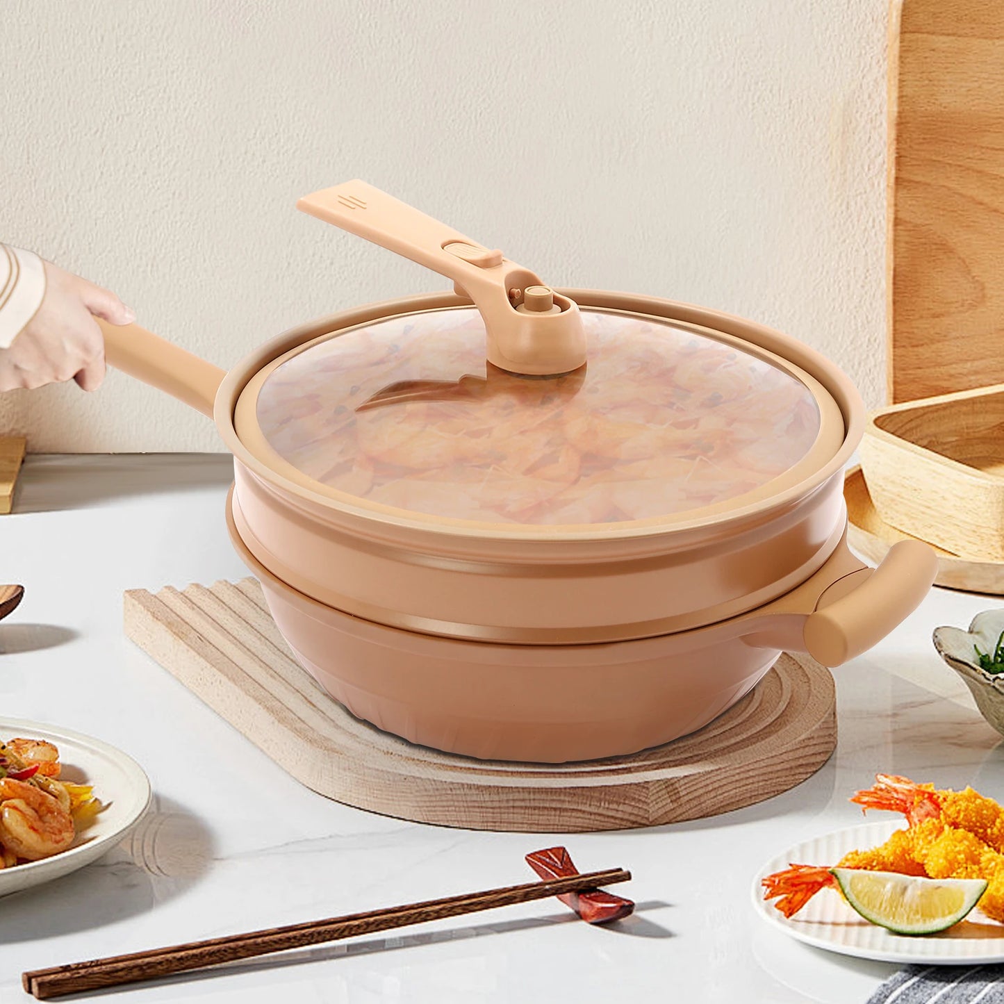 CookSwift – Micro Pressure Cooker with Steamer Basket