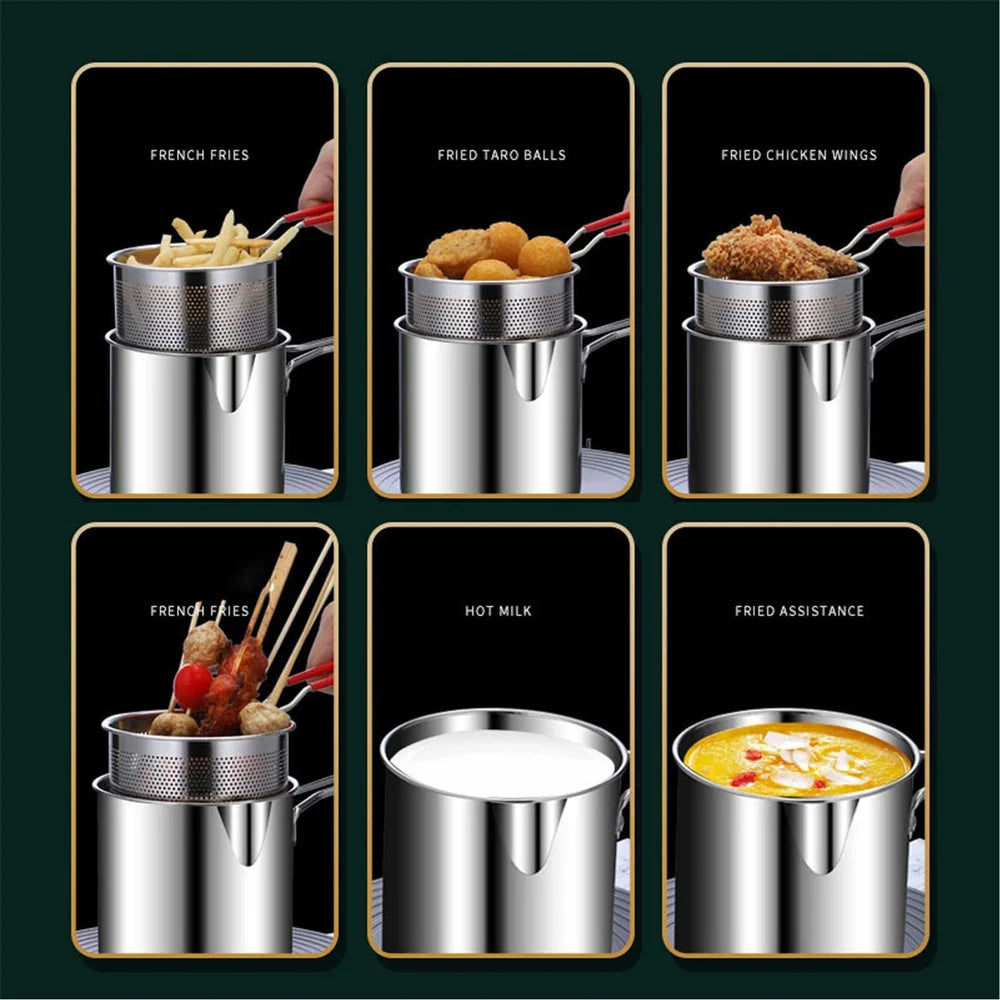FryPro – Stainless Steel Deep Fryer Pot Set
