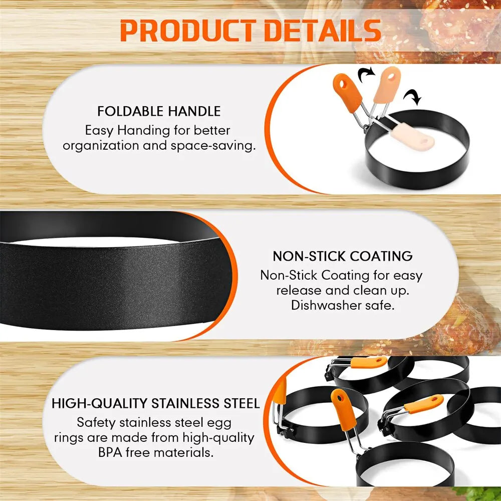 PanForma – 15.5cm Stainless Steel Pancake Mold Ring
