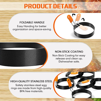 PanForma – 15.5cm Stainless Steel Pancake Mold Ring
