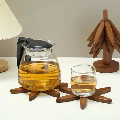 WoodNook – Tree Design Wooden Trivet &amp; Table Mat