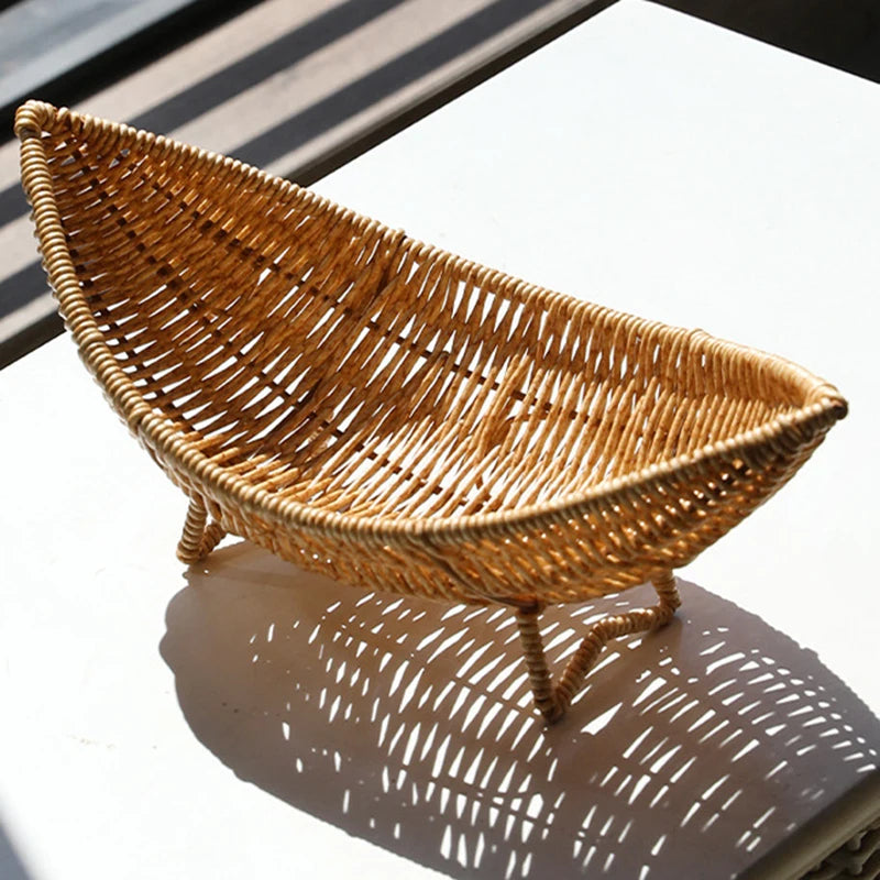 WickerCharm – Handwoven Decorative Rattan Serving Baskets