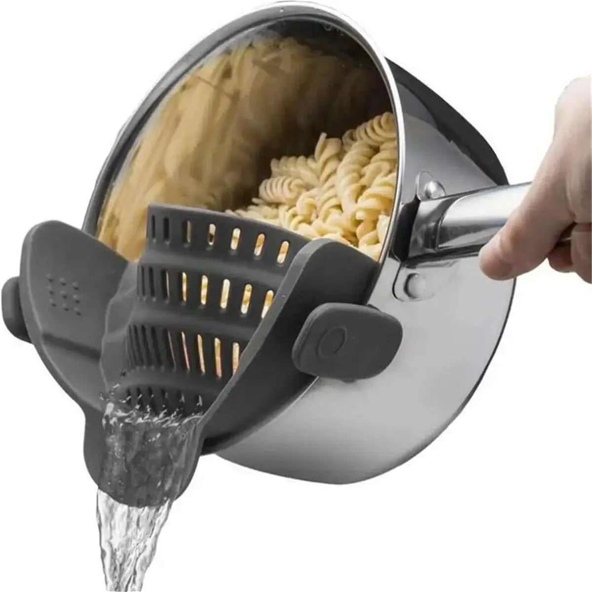 ClipFlow – Adjustable Clip-On Pot Strainer