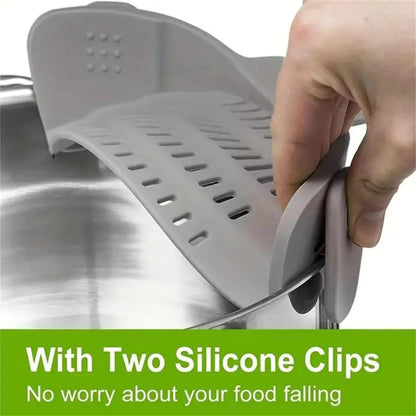 ClipFlow – Adjustable Clip-On Pot Strainer