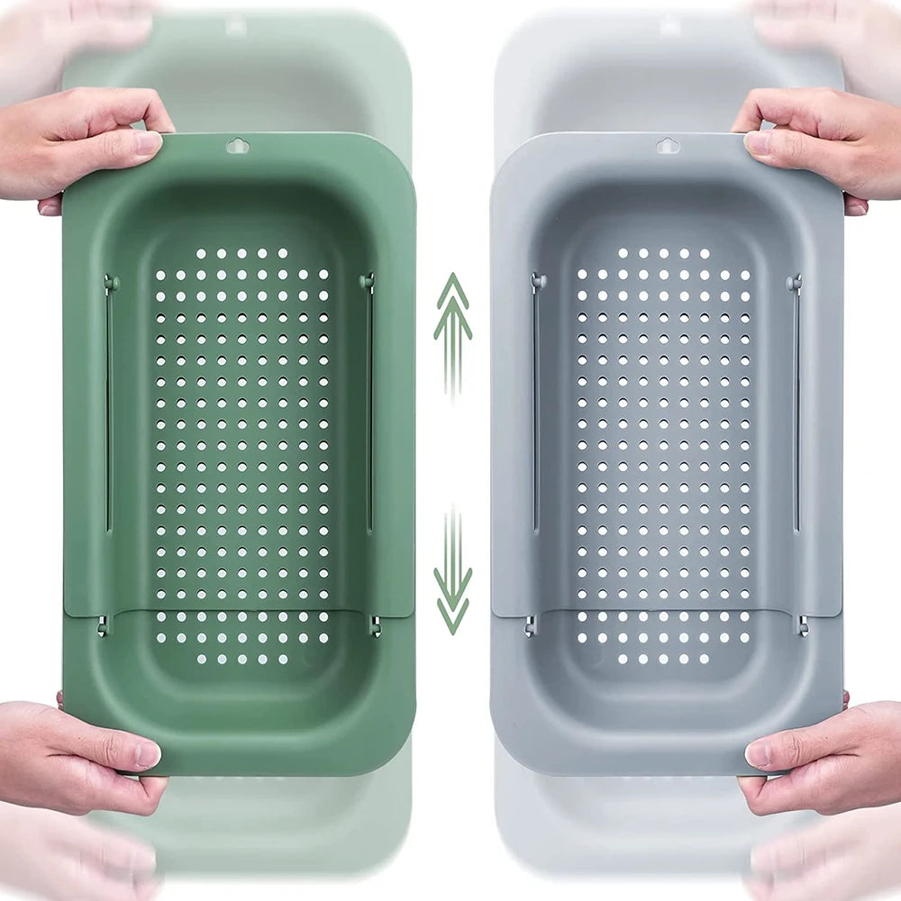 FlexiStrain – Over the Sink Collapsible Kitchen Colander