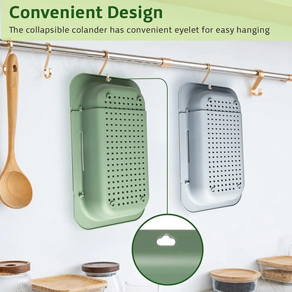 FlexiStrain – Over the Sink Collapsible Kitchen Colander
