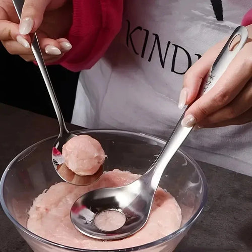 MeatMaster – 304 Stainless Steel Hand Squeeze Meatball Spoon