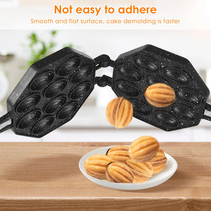 NutForm – Aluminum Alloy Walnut Cookie Mold with Handle