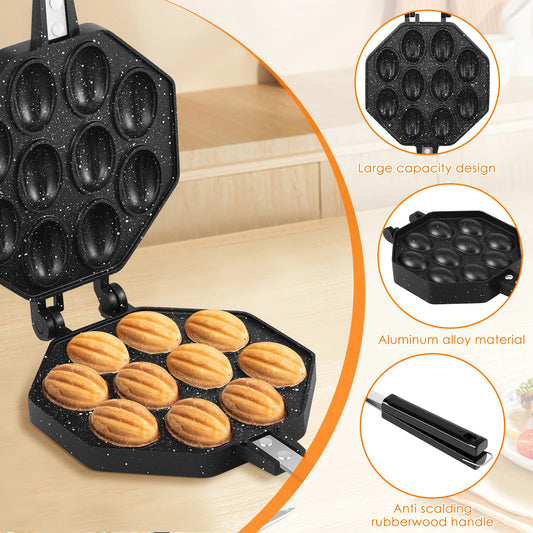 NutForm – Aluminum Alloy Walnut Cookie Mold with Handle