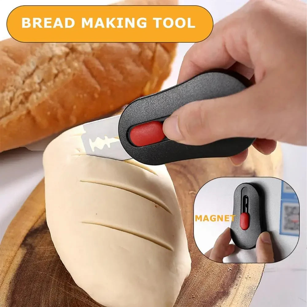 CrustCut – Bread Scoring Lame Set with 5 Replacement Blades