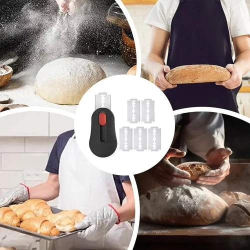 CrustCut – Bread Scoring Lame Set with 5 Replacement Blades