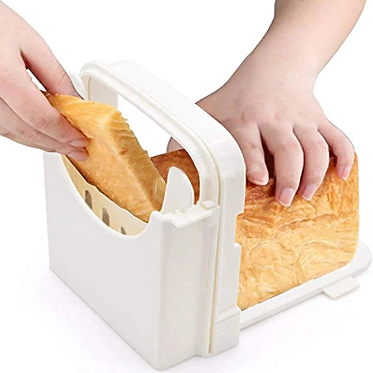 SliceGuide – Adjustable Foldable Bread Slicer for Homemade Loaves