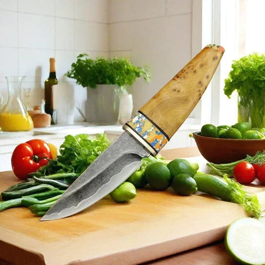 EdgeBloom – Composite Steel Fixed Blade Paring & Meat Knife