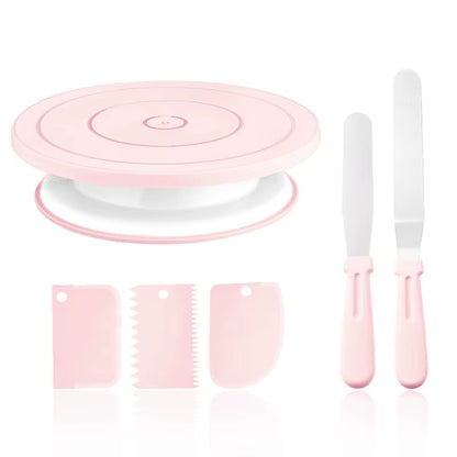 SpinDelice – Upgraded Rotating Cake Decorating Turntable