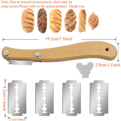 CrustSlasha – Bread Scoring Lame & Dough Slashing Tool Set