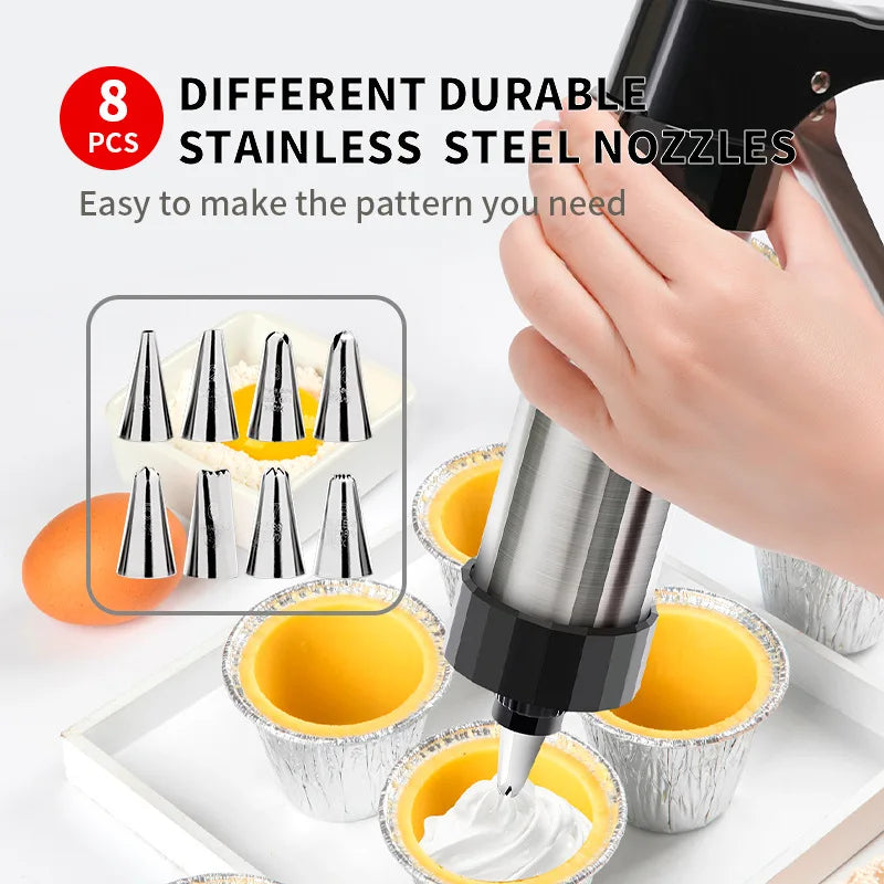 SweetPress – Stainless Steel Cookie & Cream Gun