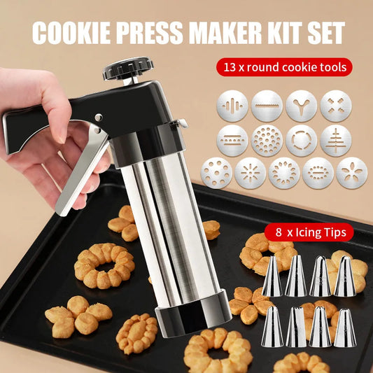SweetPress – Stainless Steel Cookie & Cream Gun